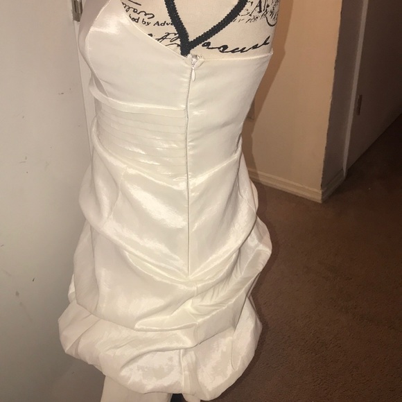 Forever21 High Sheen Ruffle Mini Dress. - Picture 4 of 4